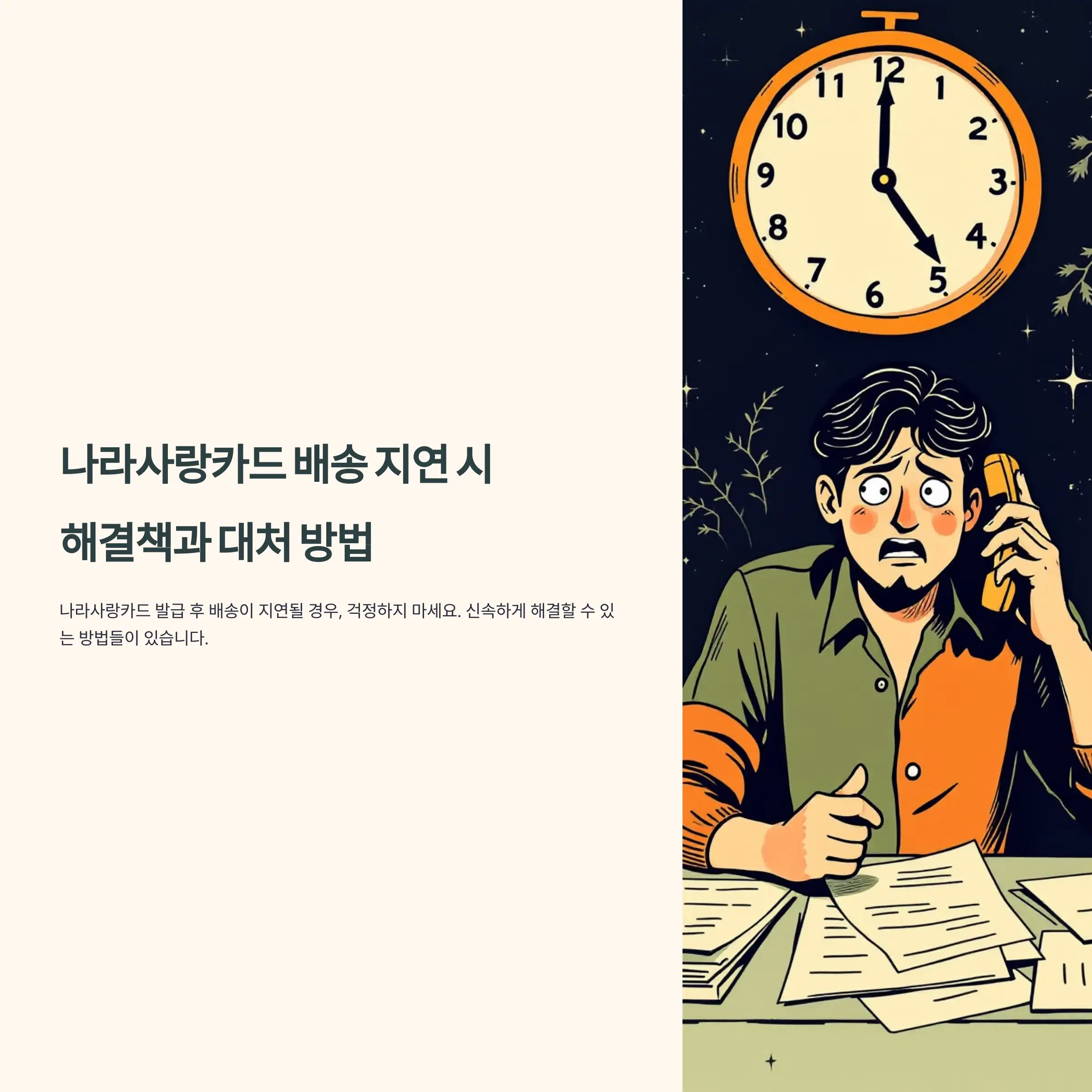 나라사랑카드 배송 지연 시 해결책과 대처 방법