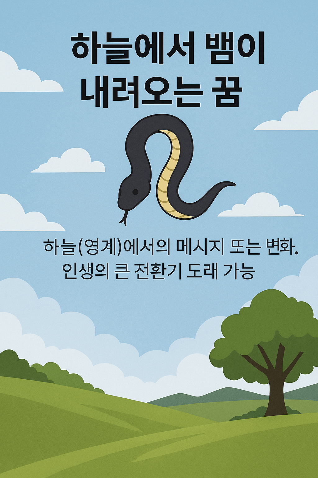 하늘 뱀 꿈해석