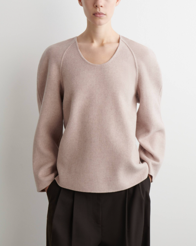 이일화 친밀한 리플리 베이지 울 블라우스 탑 85회 한혜라 코스 COS 패션