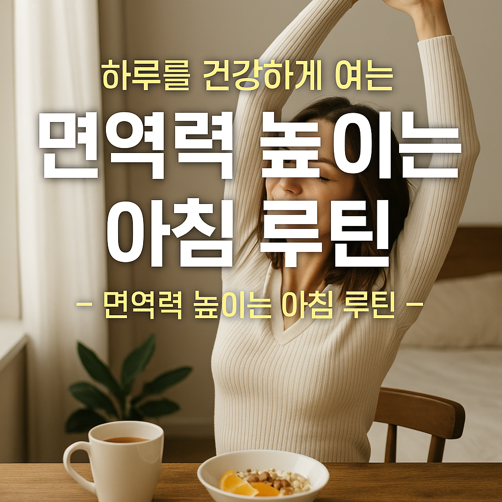면역력 높이는 아침 루틴 — 하루를 건강하게 여는 과학적 습관