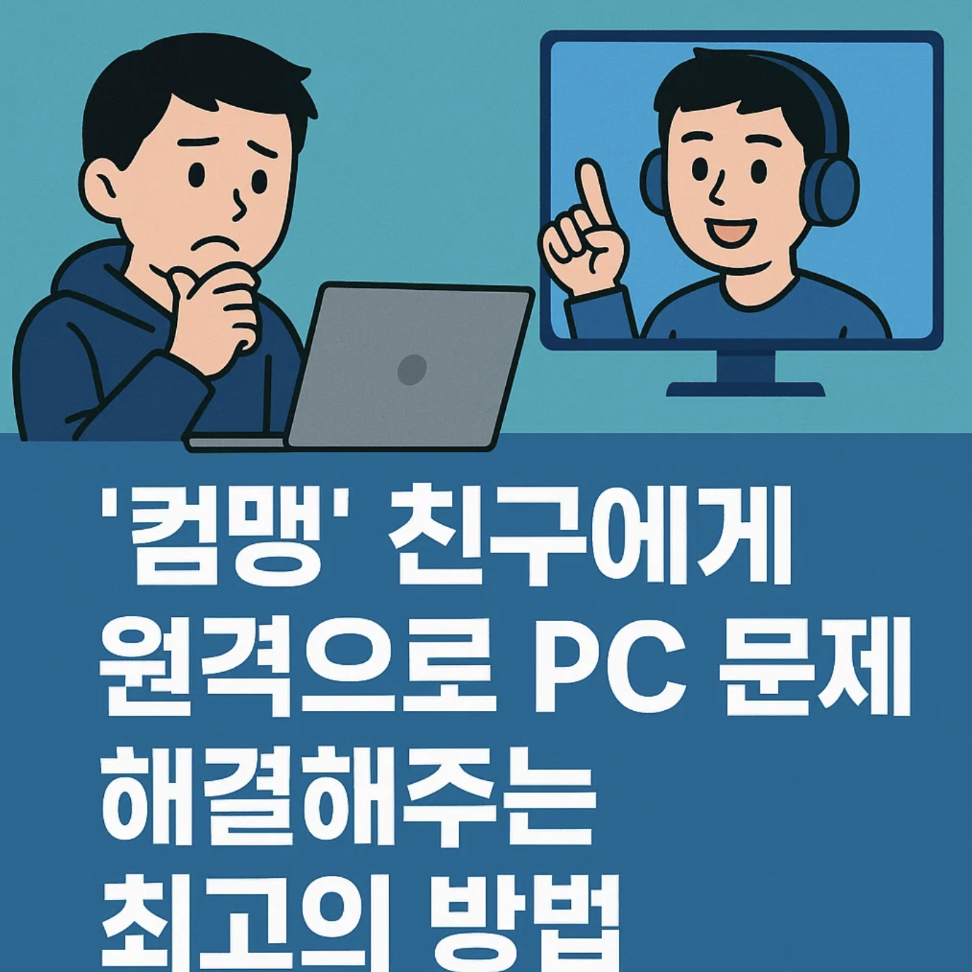 '컴맹' 친구에게 원격으로 PC 문제 해결해주는 최고의 방법