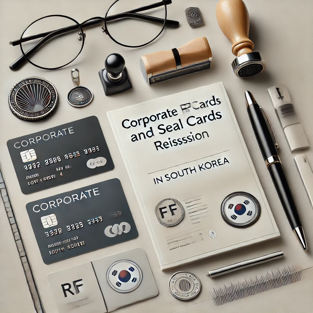 법인 RF카드 법인 인감카드 재발행