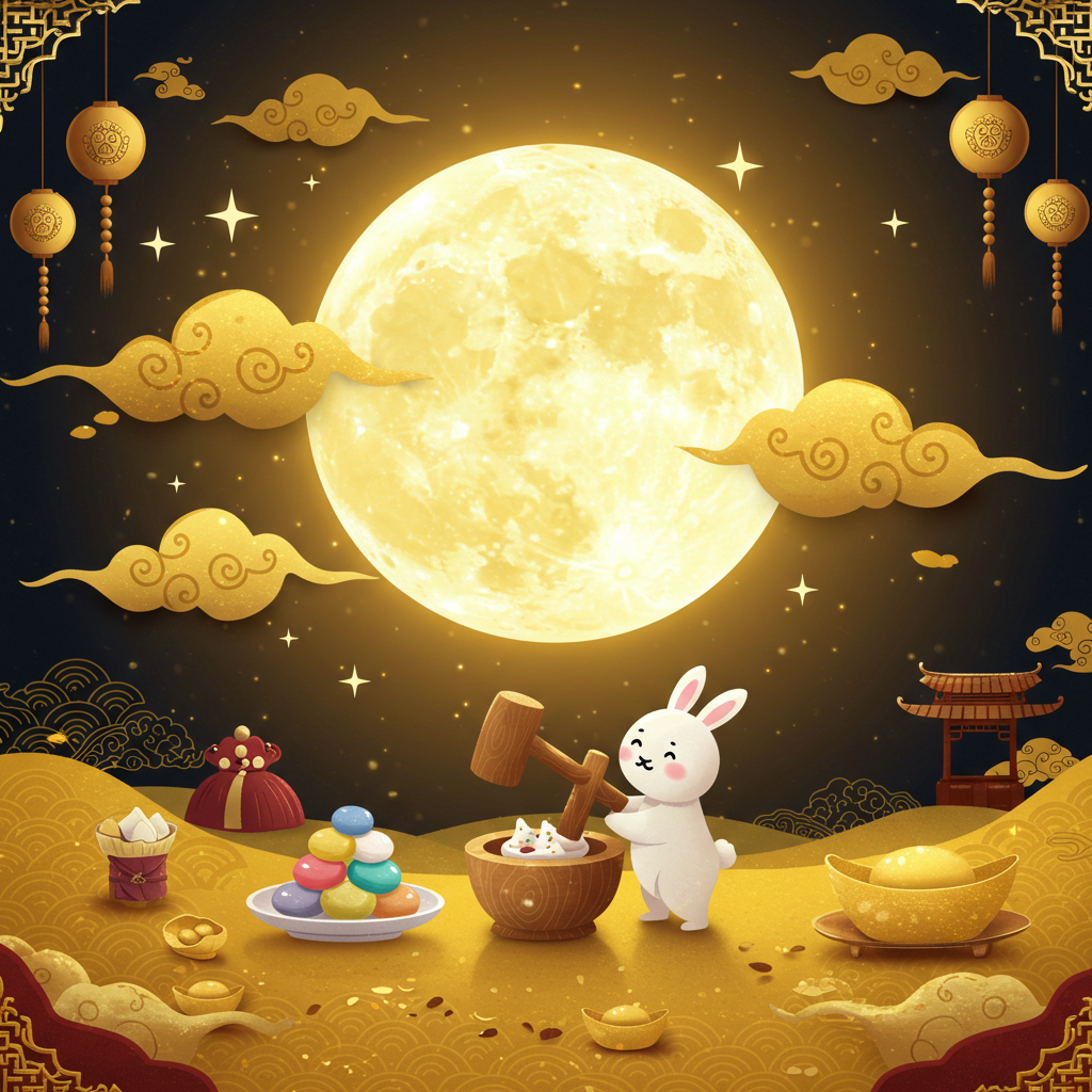 달 추석명절 이미지