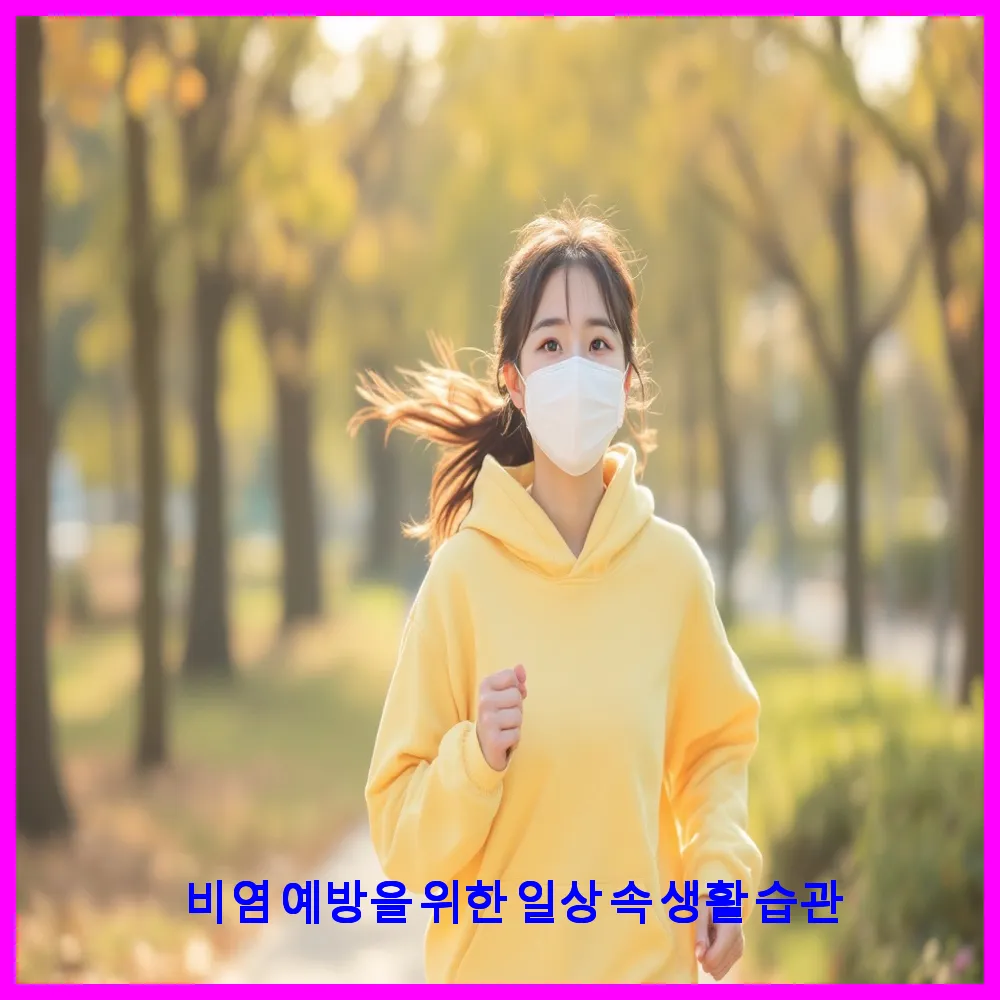 비염 예방을 위한 일상 속 생활 습관