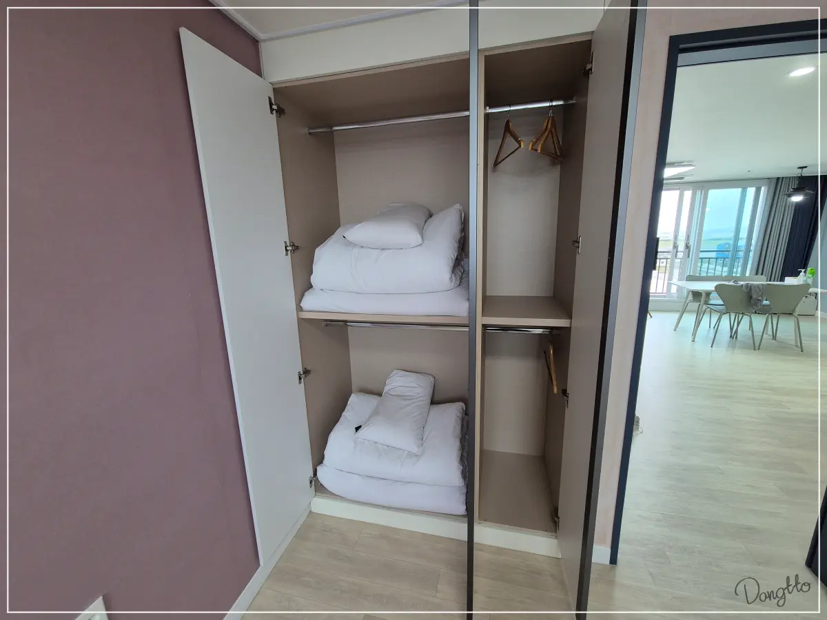 전라도-군산-가족여행-숙소-이불