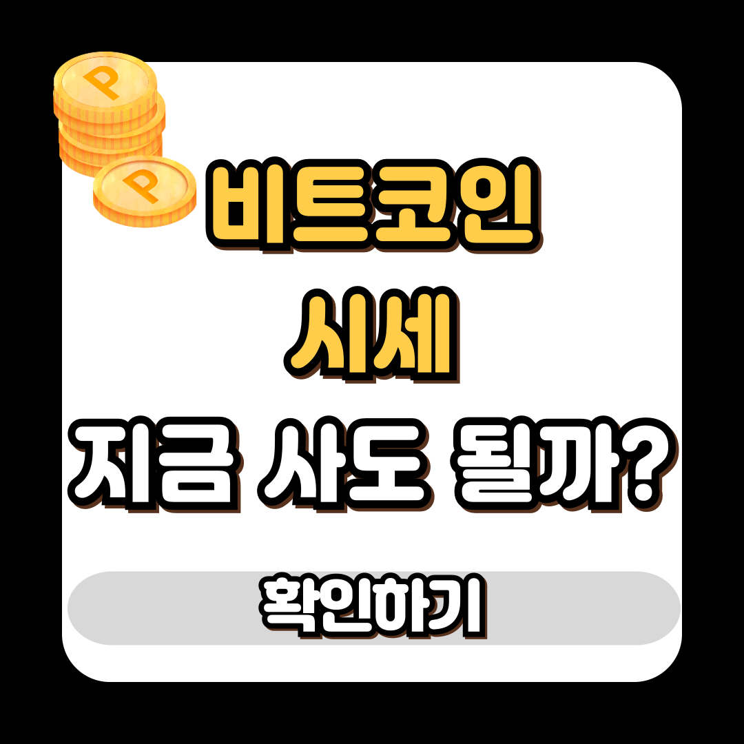 비트코인 시세 지금 사도 될까?