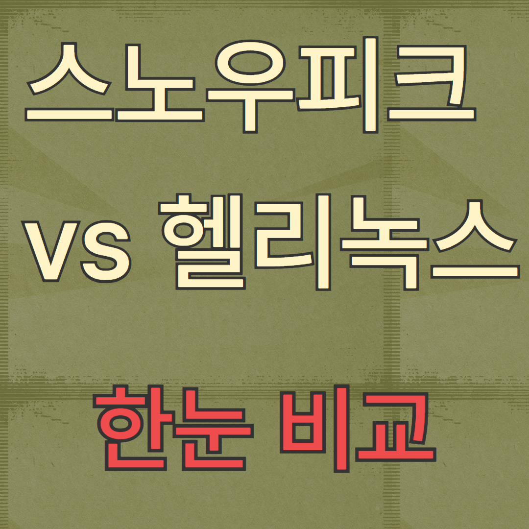 스노우피크 vs 헬리녹스: 어떤 브랜드가 내 캠핑에 맞을까?