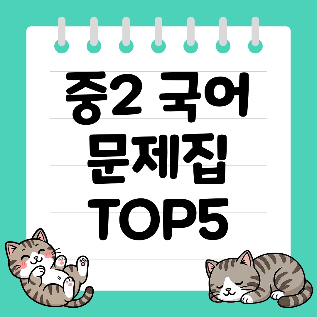 2026년 대비 중2 국어 문제집 추천 순위 TOP5