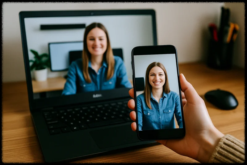 영상 콘텐츠를 미러링으로 보는 모습