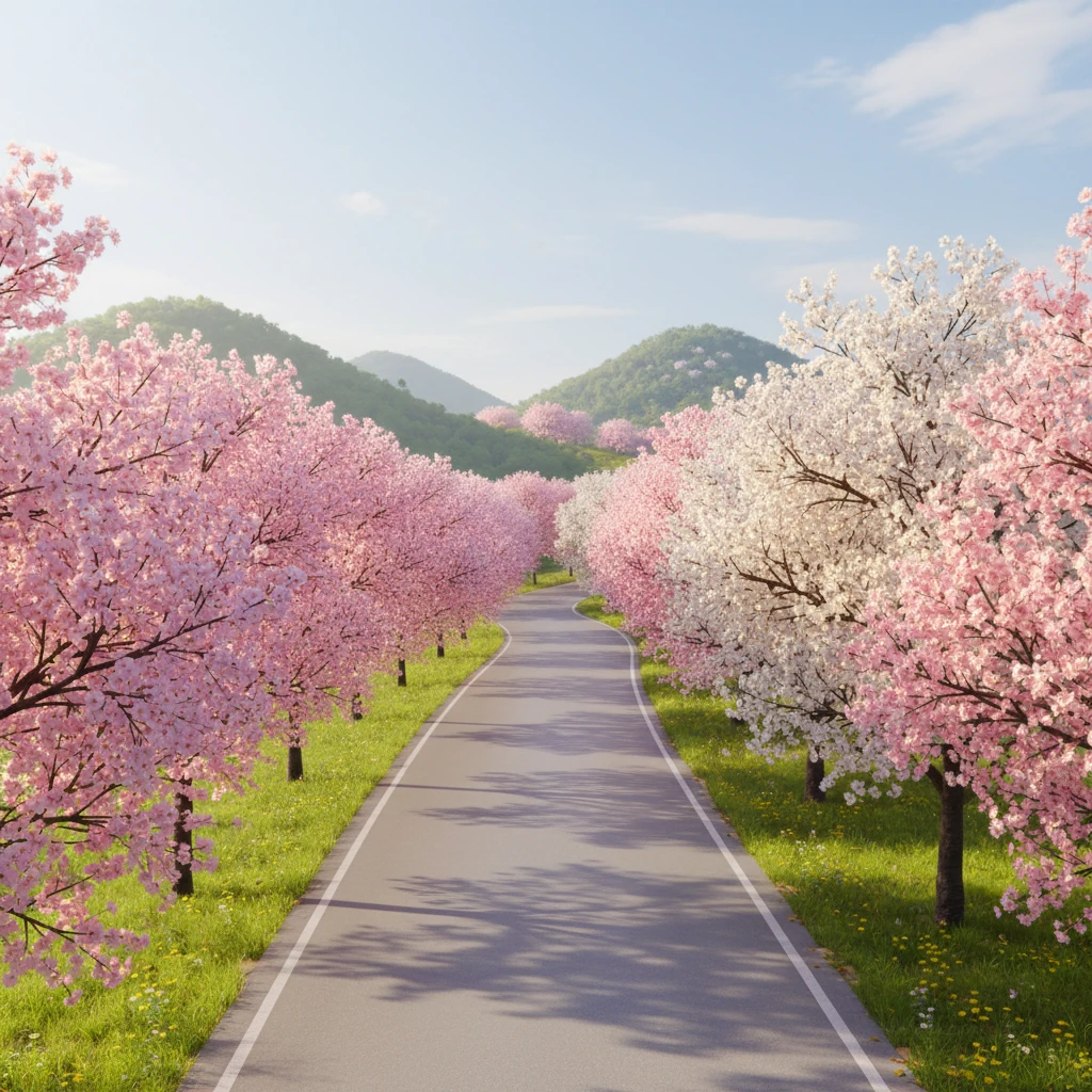 2026 강진 벚꽃 만개 예상일과 방..