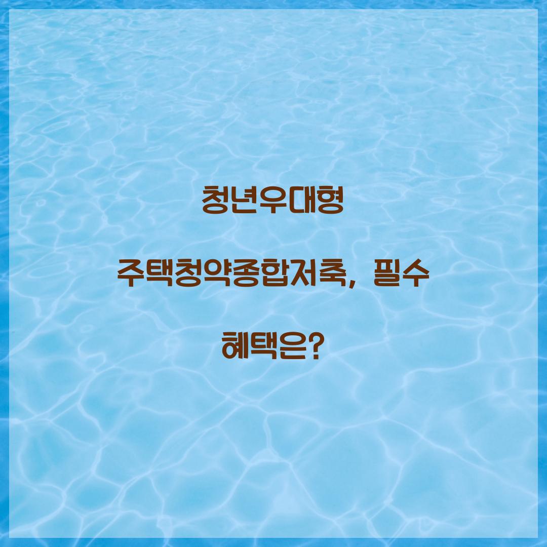 청년우대형 주택청약종합저축