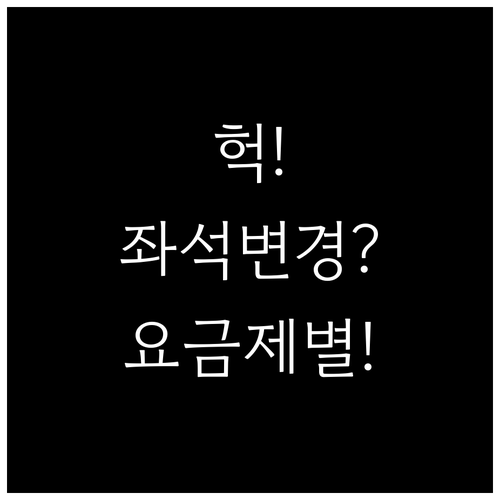아에로멕시코 좌석 변경 및 선택 총정..
