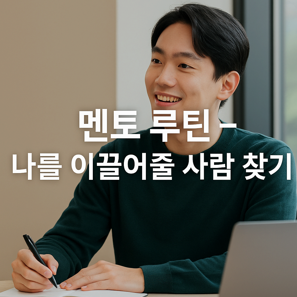 멘토 루틴 &ndash; 나를 이끌어줄 사람 찾기