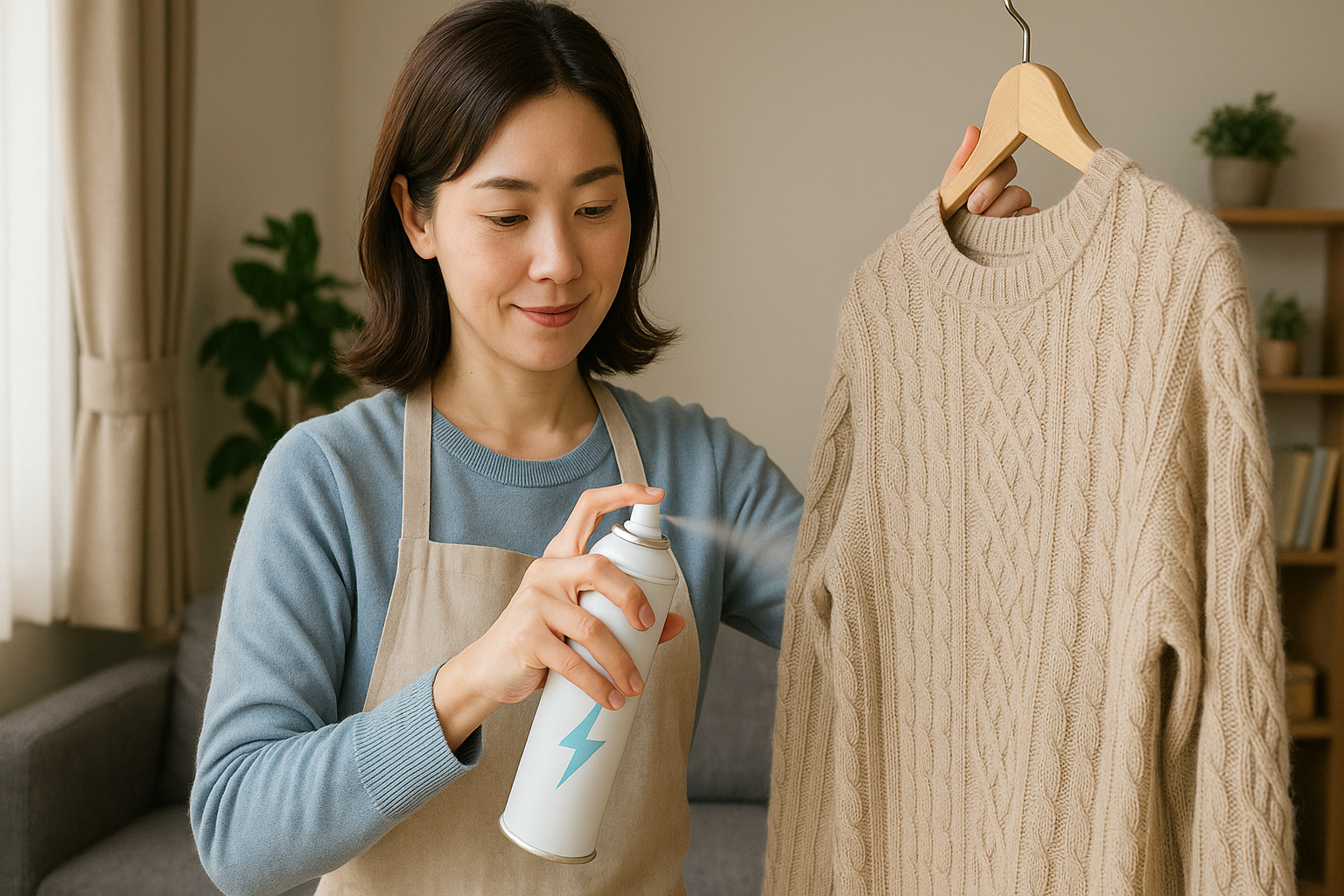 정전기를 관리하는 주부