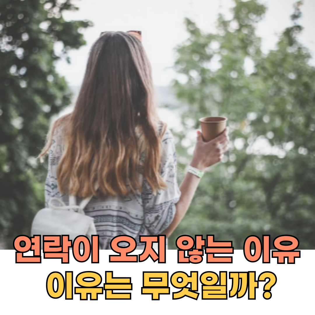 연락이 오지 않는 이유, 그 진짜 이유는 무엇일까?