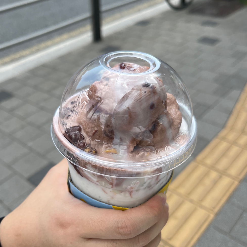 메가커피 팥빙 젤라또 파르페