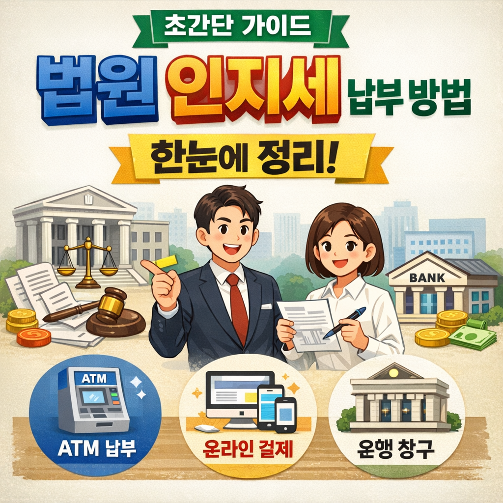 법원 인지세 납부 방법