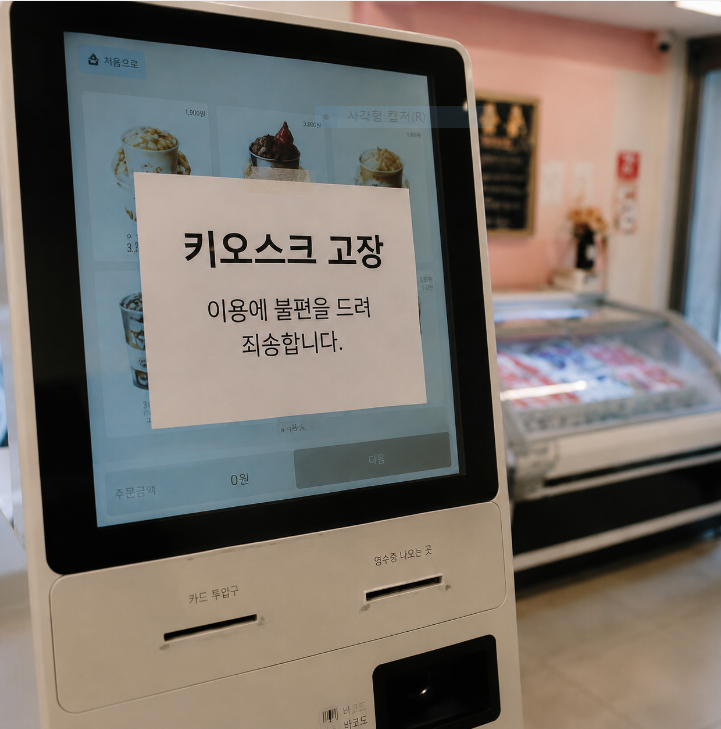 키오스크 고장, 매출이 멈추는 순간