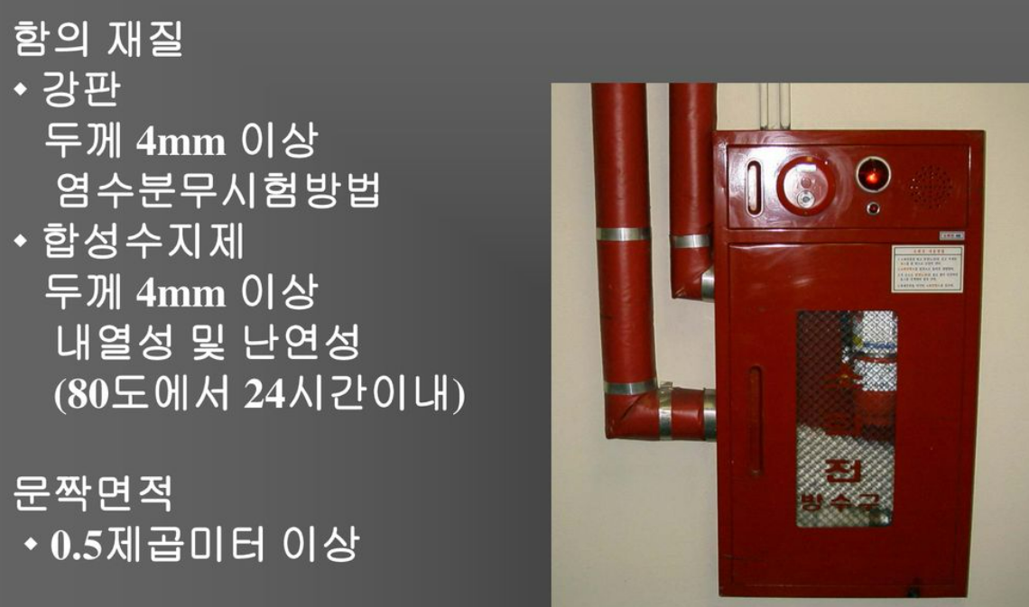 개과천선의 소방이야기-옥내소화전 설비 방수구 및 소화전함 (Indoor Hydrant Hose Cabinet)