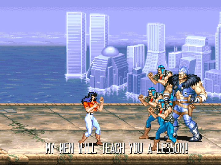 캐딜락-앤-다이노소어-오락실게임-시작-화면