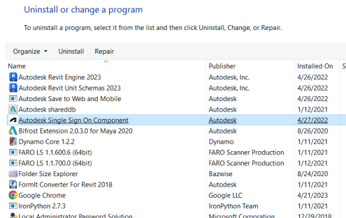 Autodesk 2020 및 상위버전 설치 방식은 다음과 같습니다