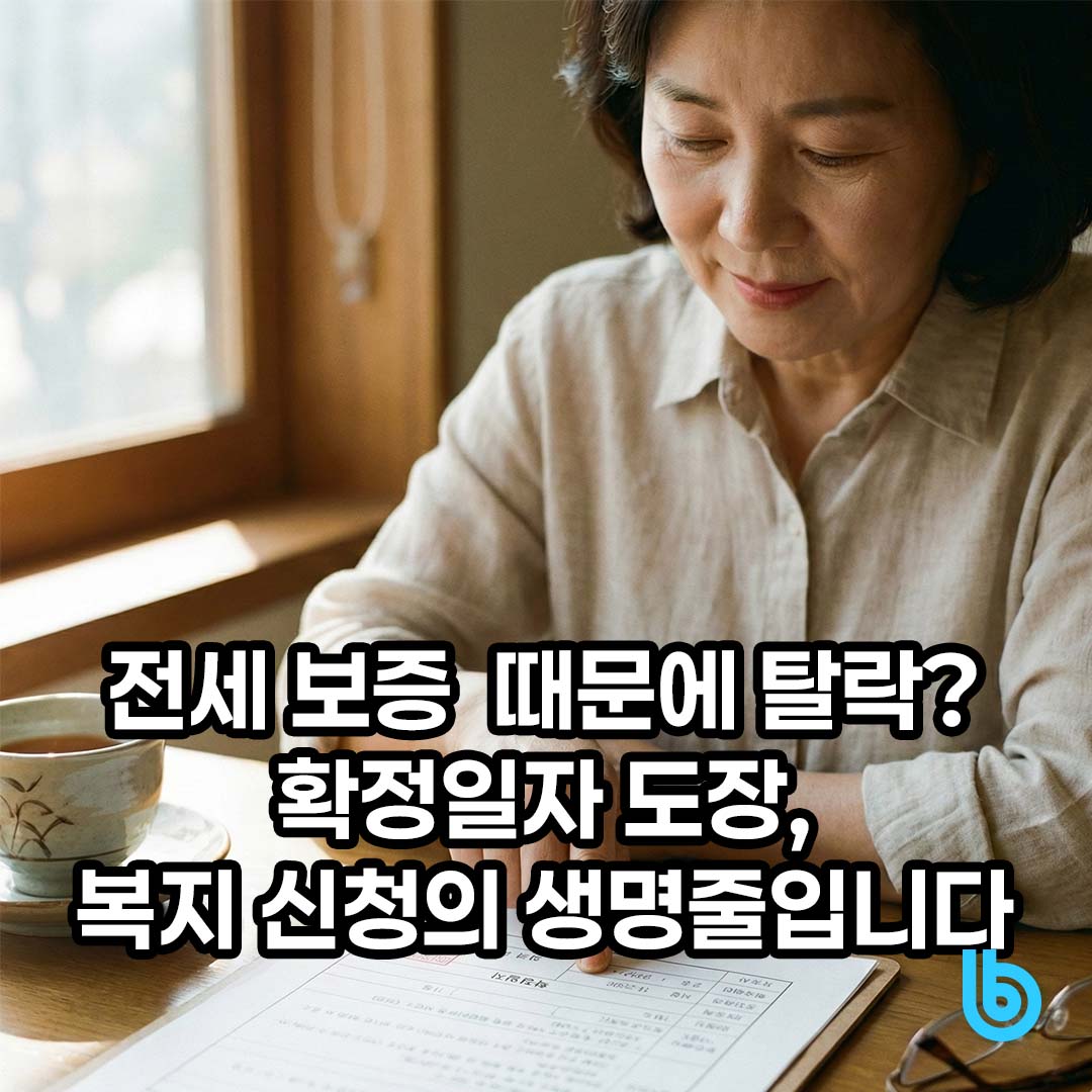임대차계약서 확정일자와 복지 수급