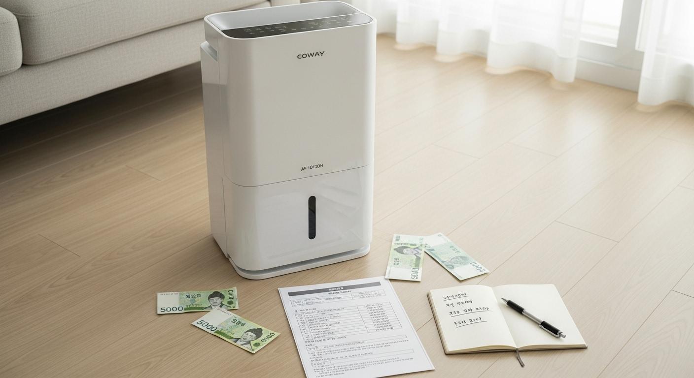 코웨이 제습기 렌탈 비용