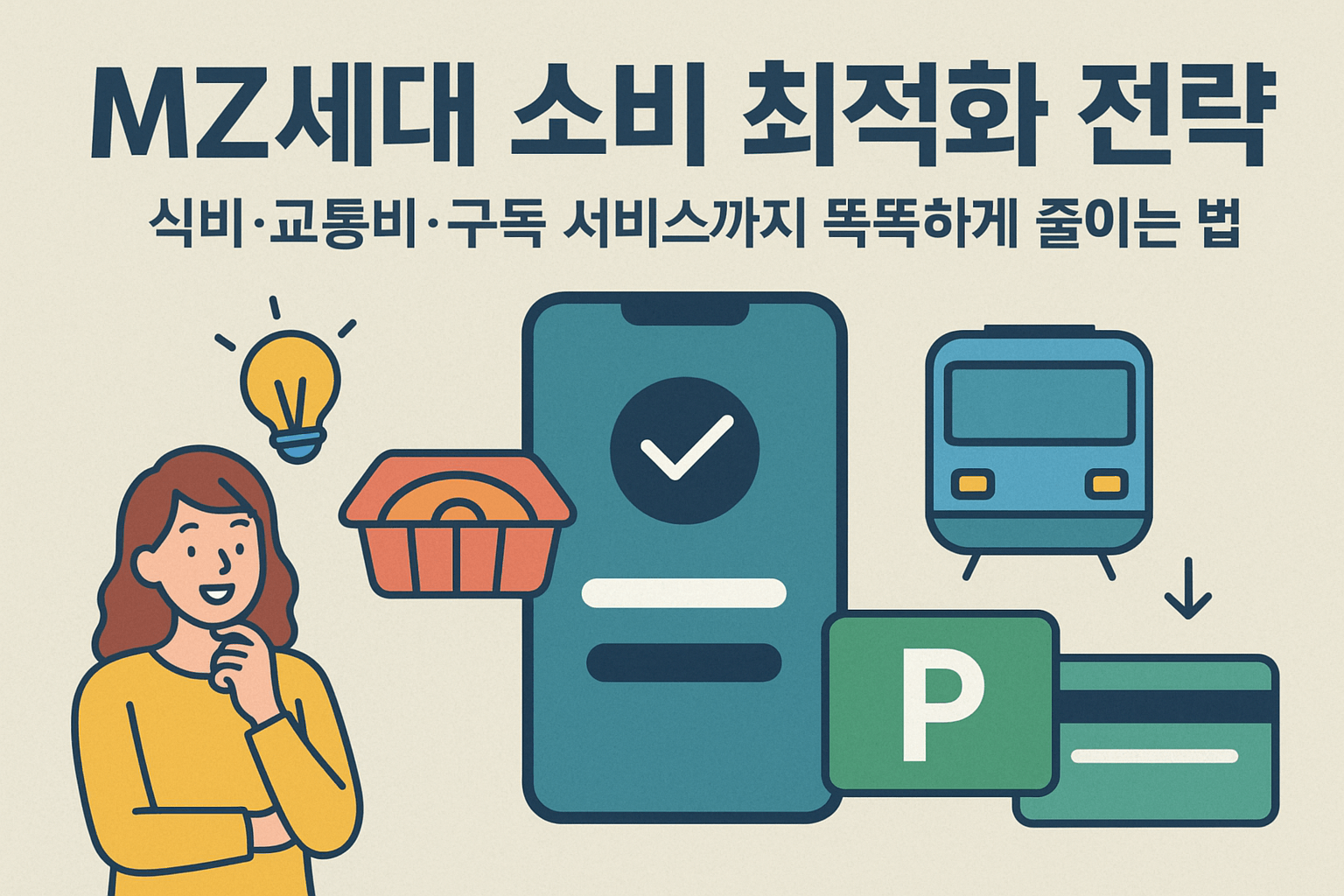 MZ세대 소비 최적화 전략: 식비·교통비·구독 서비스까지 똑똑하게 줄이는 법