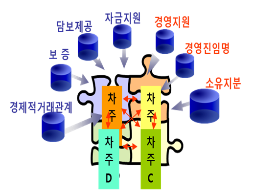 신용리스크 공유집단 개념도
