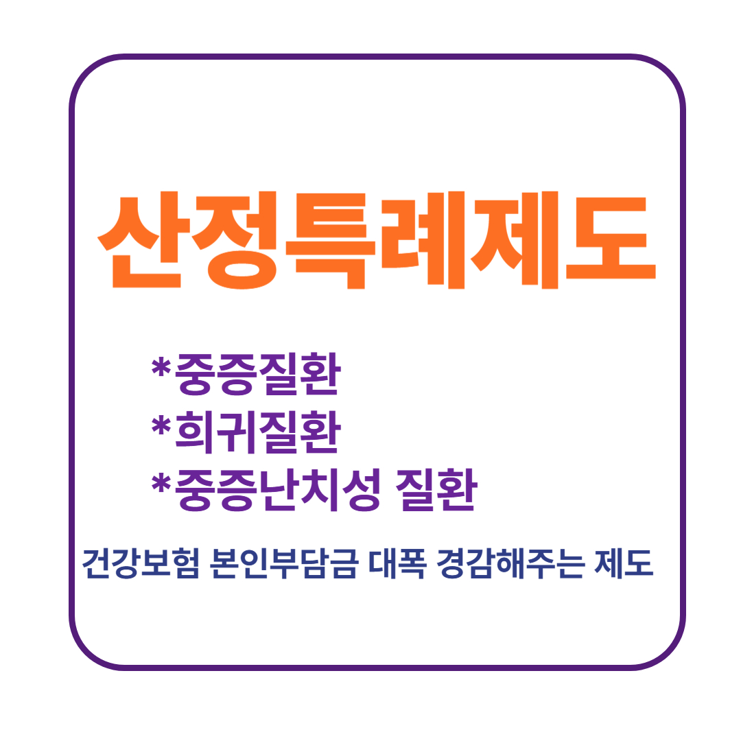 산정특례제도