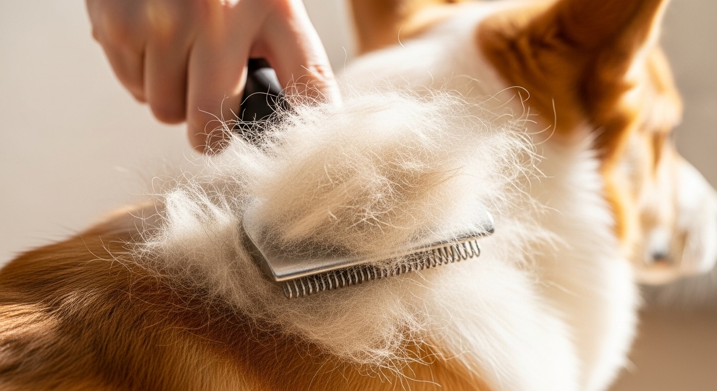 상상을 초월하는 털 빠짐 관리 (이중모)