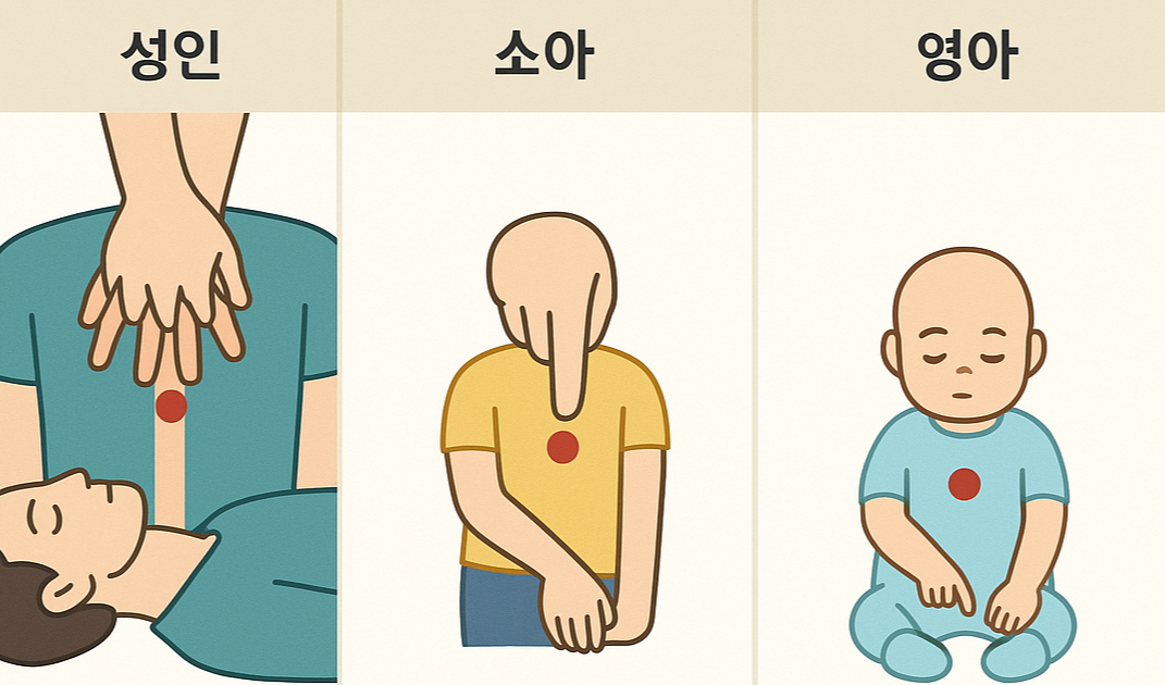 심폐소생술 가슴압박위치