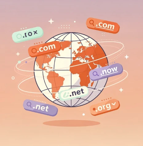 호스팅케이알 주요 서비스 구성을 상징하는 지구본 이미지