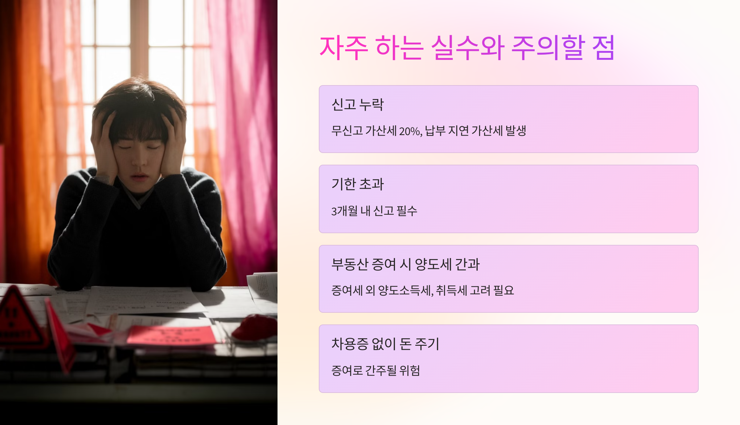 자주 하는 실수🚨와 주의할 점