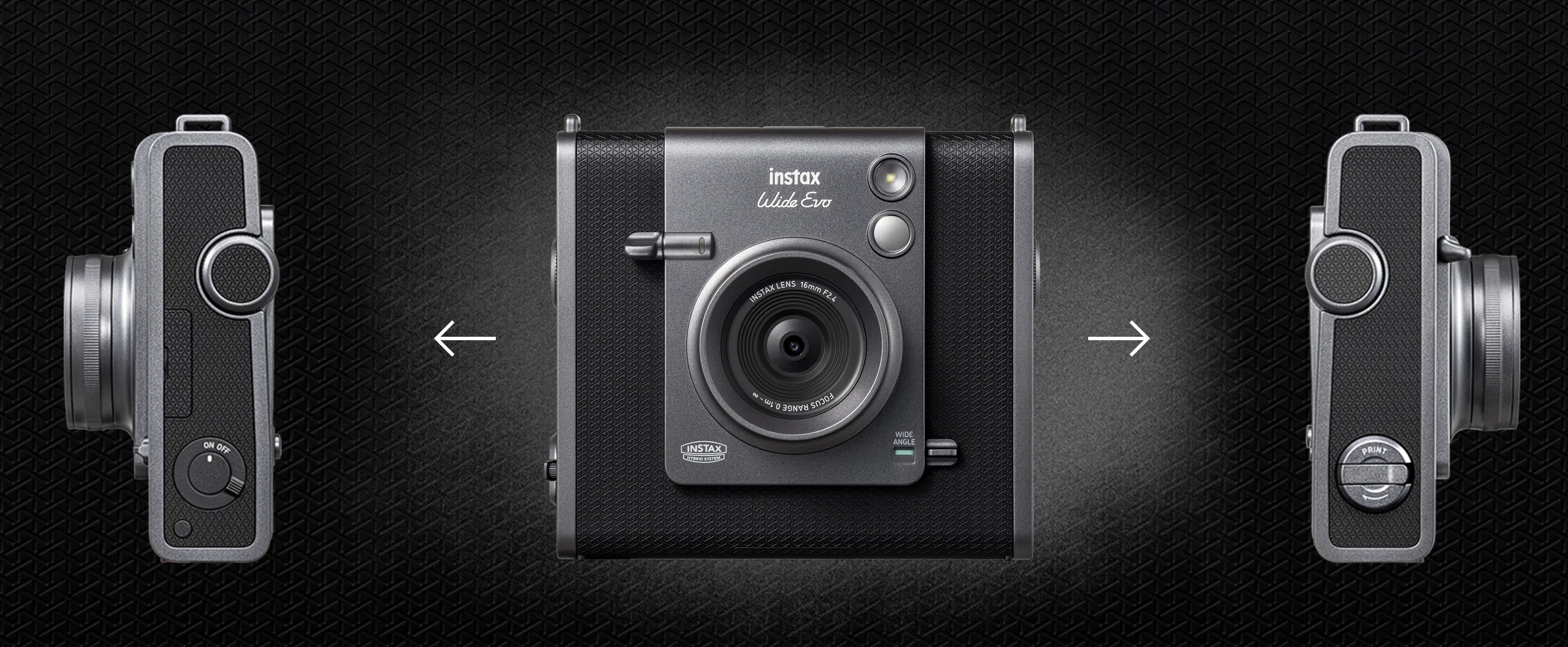 후지 필름 즉석 카메라 인스탁스 신제품 와이드 에보 디자인