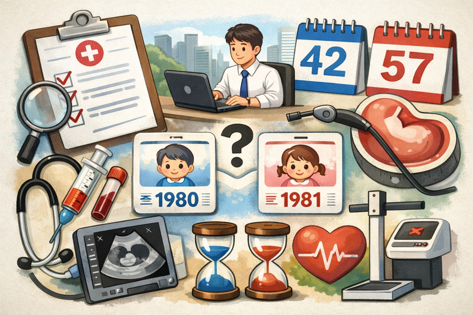 국가건강검진 대상자 조회 방법 총정리|직장인 검진 기간·짝수 홀수 출생년도 확인 관련 사진