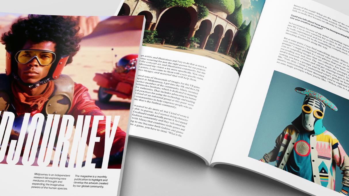 스테이블 디퓨전 - AI 그림 - 잡지