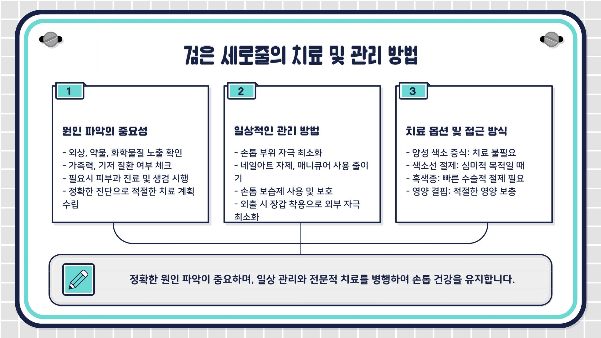 손톱 검은 세로줄