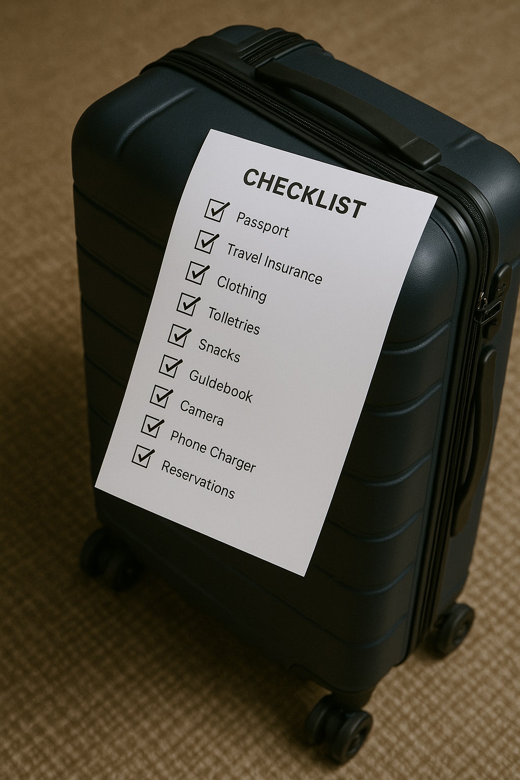 여행 준비 체크 리스트