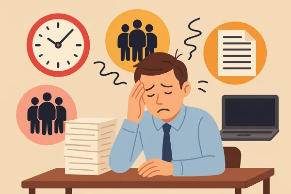 직장 스트레스 원인 그림