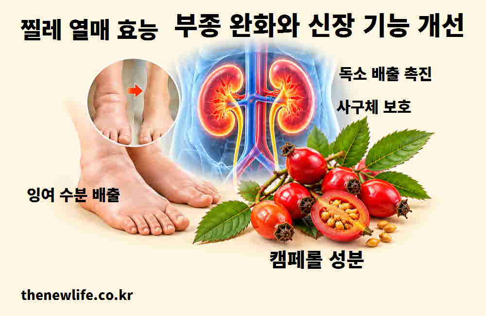 찔레 열매 효능 부종 완화 신장 기능 개선