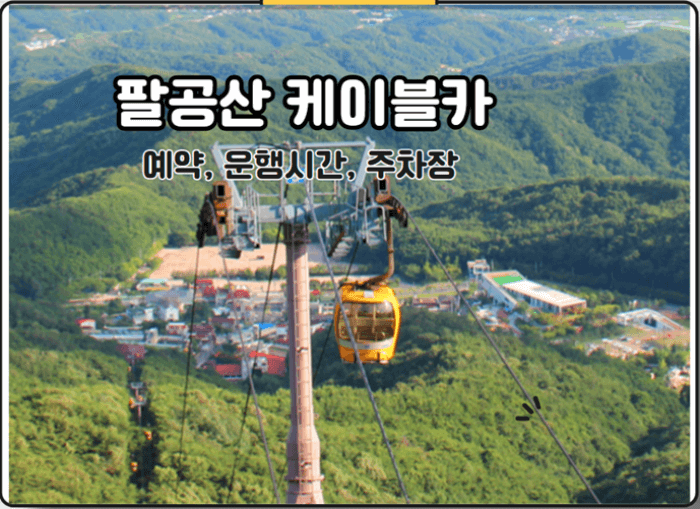 팔공산 케이블카 예약