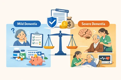 치매보험금 지급기준에서 경증과 중증 판정에 따른 지급 구조14