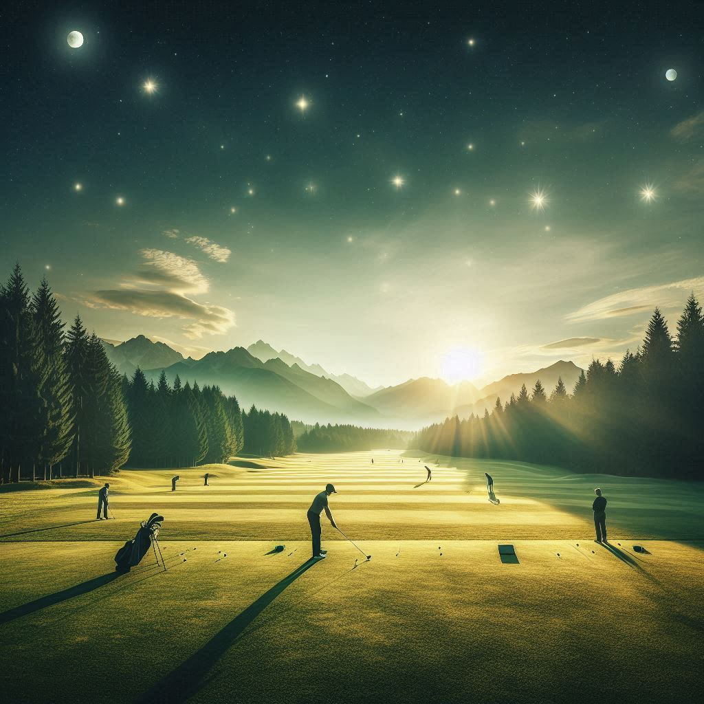 실외골프연습장 배경