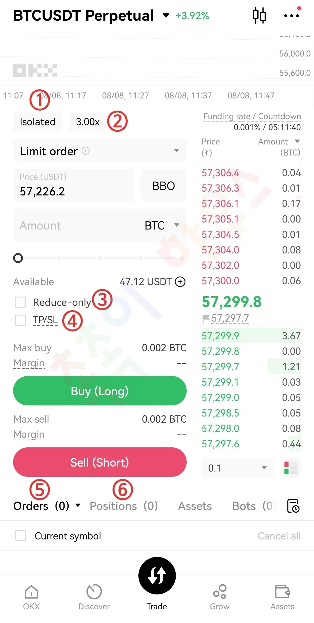 OKX 선물거래방법4