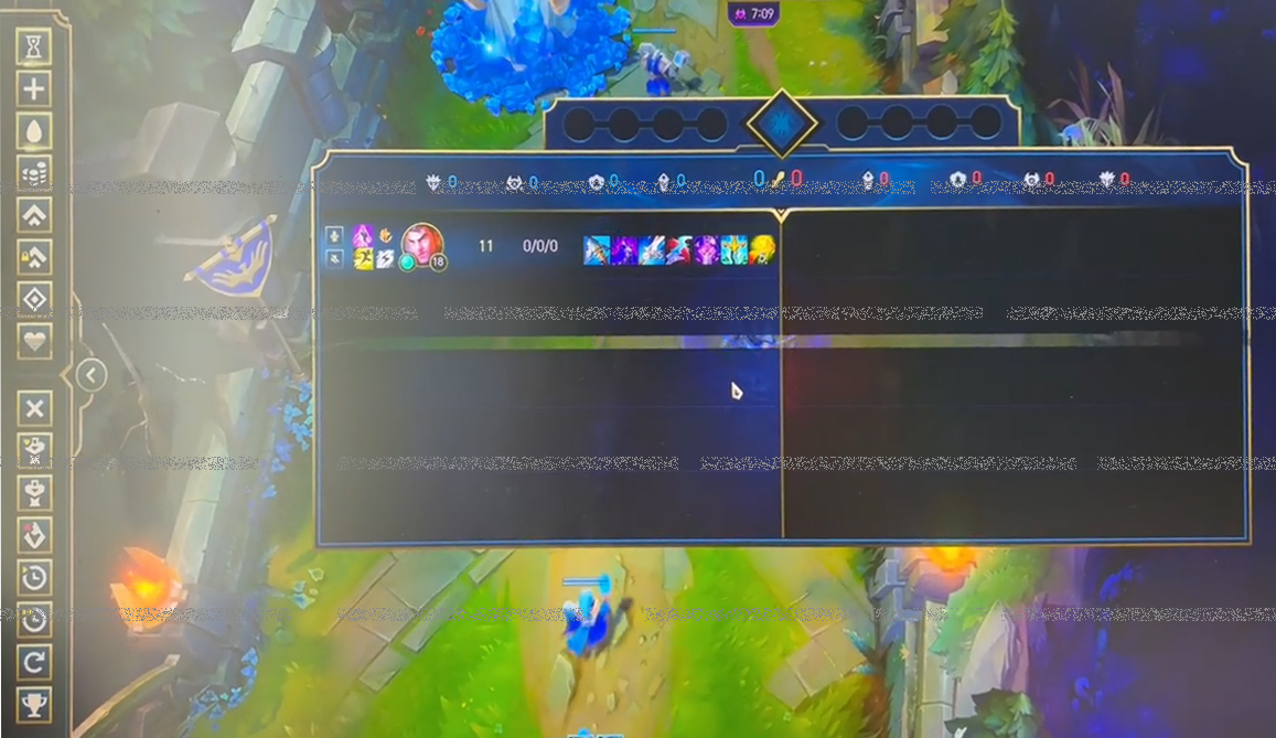 롤 화면 지지직