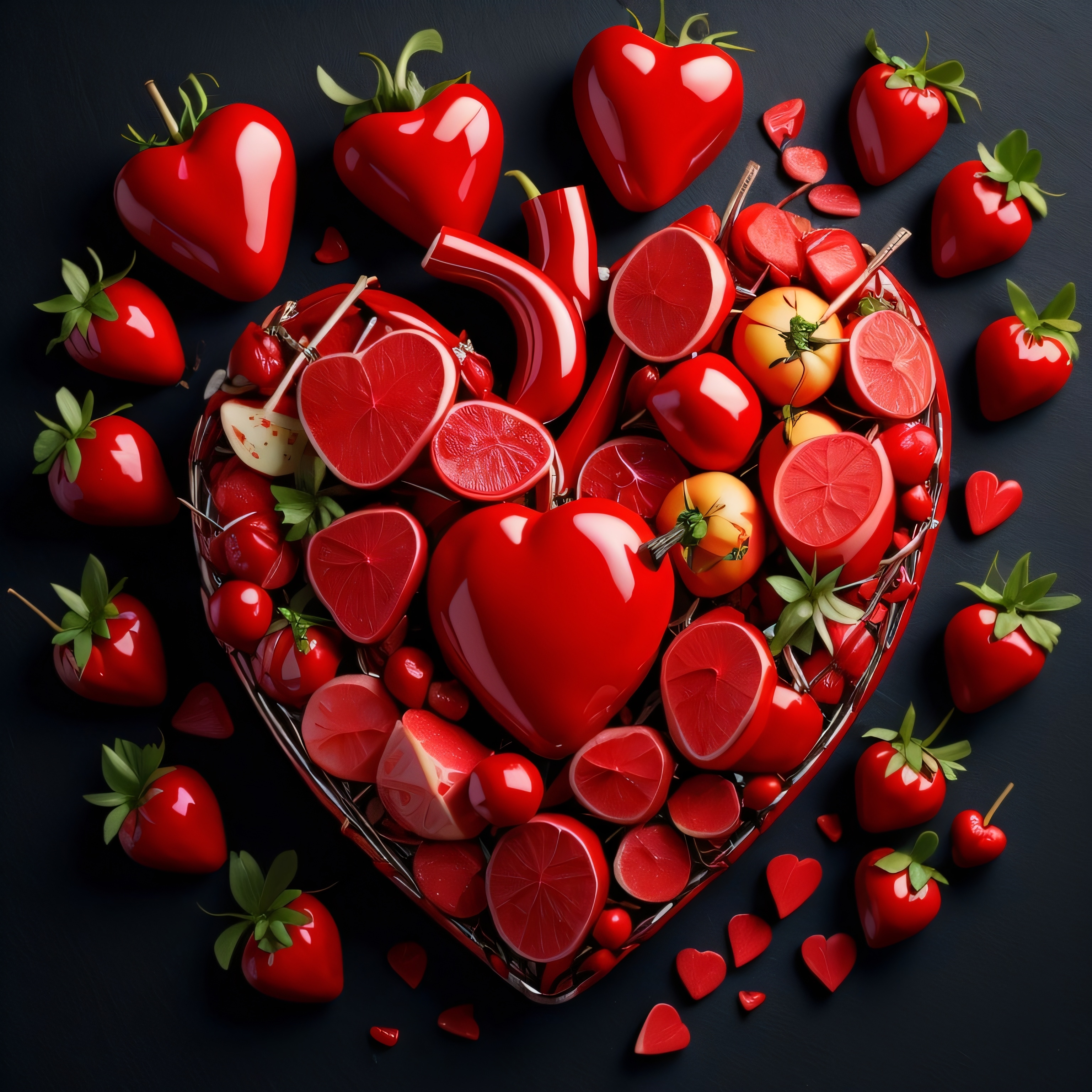 더 건강한 라이프스타일을 유지하는 것에 알맞는 식단을 꾸며 놓은 그림입니다.