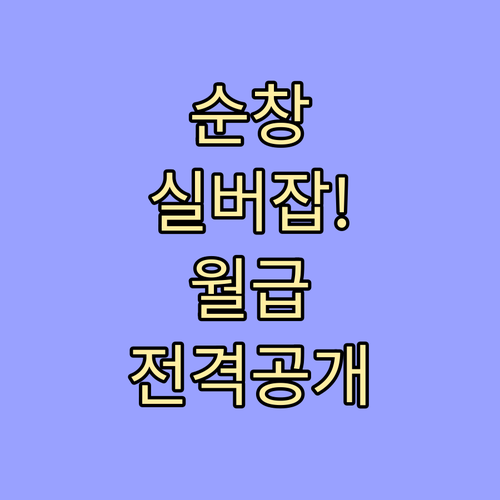 순창군 노인복지 일자리 유형별 활동 ..