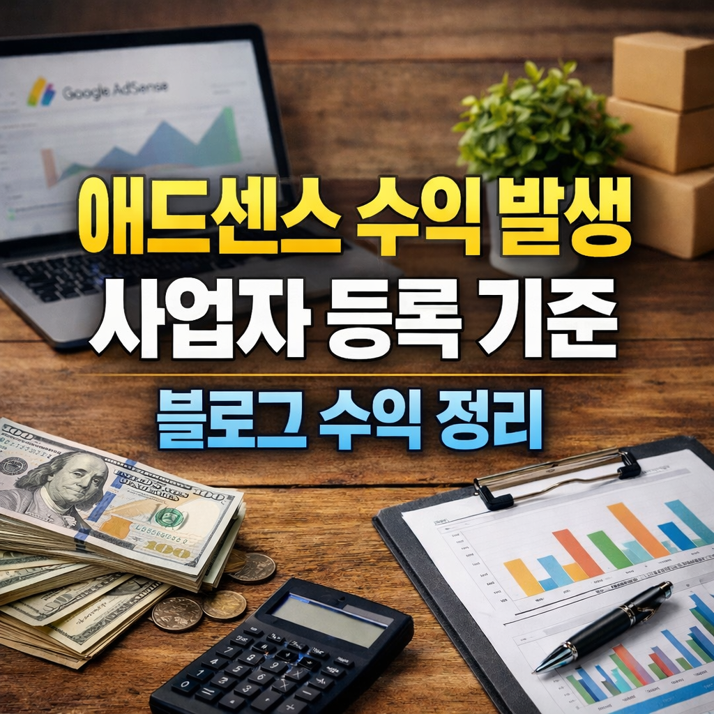 애드센스 수익 발생 시 블로그 사업자 등록 기준과 필요 여부
