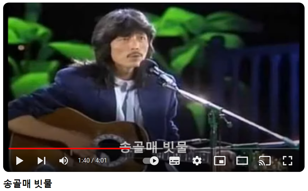 송골매-빗물